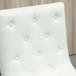 HOMCOM Bar Stools Set Of 2, Swivel Bar Chairs, 25.5" High Fabric Tufted Breakfast Barstools For Kitchen Counter, Cream White -Quality Furniture Store GUEST c6894d97 b617 48f0 a8ab de2d9f3bba9e