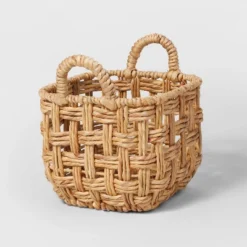 Twisted Open Checkered Weave Milk Crate Natural - Brightroom™ -Quality Furniture Store GUEST c73b6fc8 7d7f 4276 bc5a 71780c6e1456