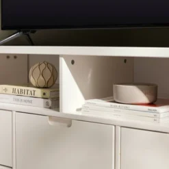 Cara Mid-Century Modern 3 Drawer Corner TV Stand For TVs Up To 58" - Saracina Home -Quality Furniture Store GUEST c84185b3 2218 44f2 8f9f 46919812d8aa