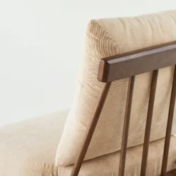 Spindle Back Accent Chair With Cushions Brown/Cream - Hearth & Hand™ With Magnolia -Quality Furniture Store GUEST c91797a3 a143 44fc 9bd2 67868f3b3eab