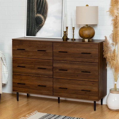 Higgins Modern Horizontal 6 Drawer Dresser - Saracina Home 3 Higgins Modern Horizontal 6 Drawer Dresser - Saracina Home