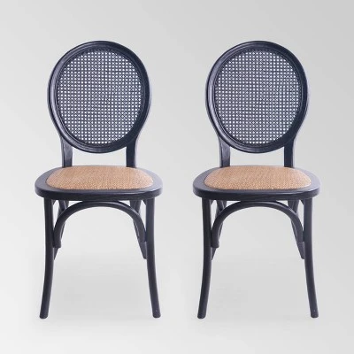 Set Of 2 Chittenden Rattan Dining Chair - Christopher Knight Home 9 Set Of 2 Chittenden Rattan Dining Chair - Christopher Knight Home - Image 7