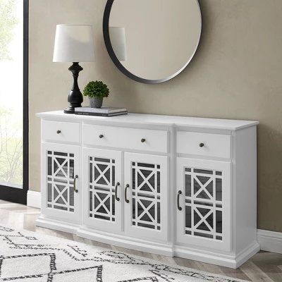 Selma Transitional 3 Tiered Ornate Fretwork Door Sideboard - Saracina Home 9 Selma Transitional 3 Tiered Ornate Fretwork Door Sideboard - Saracina Home - Image 7