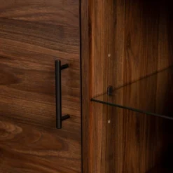 2 Door Mid-Century Modern Wood Storage TV Stand For TVs Up To 80" - Saracina Home -Quality Furniture Store GUEST ce07f8dd f7aa 472e 9d1b c5ccbfbdb138