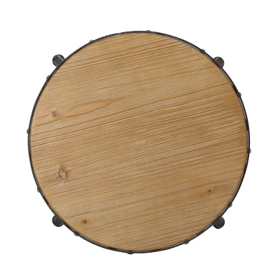 2pc Farmdale Industrial Firwood Adjustable Height Swivel Counter Height Barstools Antique Natural/Pewter - Christopher Knight Home 8 2pc Farmdale Industrial Firwood Adjustable Height Swivel Counter Height Barstools Antique Natural/Pewter - Christopher Knight Home - Image 6