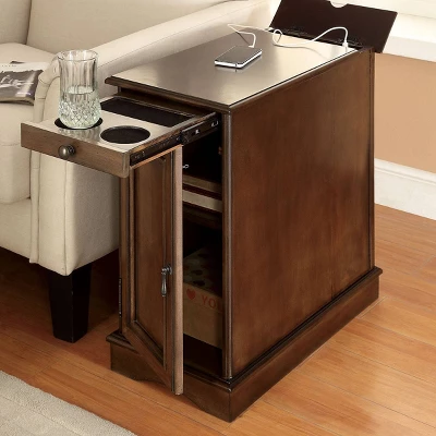 Gantzer 1 Drawer Side Table With USB Ports - HOMES: Inside + Out 4 Gantzer 1 Drawer Side Table With USB Ports - HOMES: Inside + Out - Image 2