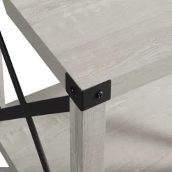 Sophie Rustic Industrial X Frame Side Table - Saracina Home -Quality Furniture Store GUEST d2bc7a70 a6d7 44e2 9ef8 92f1a3ae1ed2