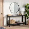 Console Table With Woven Rattan Shelf Black - Threshold™ Designed With Studio McGee -Quality Furniture Store GUEST d5ca4c7c 21dc 4418 b881 7ad5a979e147