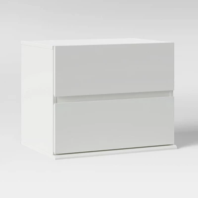 2 Drawer Modular Nightstand White - Room Essentials™ 4 2 Drawer Modular Nightstand White - Room Essentials™ - Image 2