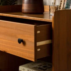 Set Of 2 Katie Transitional Tray Top 1 Drawer Solid Wood Nightstands Caramel - Saracina Home 13 Set Of 2 Katie Transitional Tray Top 1 Drawer Solid Wood Nightstands Caramel - Saracina Home -Quality Furniture Store GUEST d6c58c76 0690 448a 9554 69c6d963e275