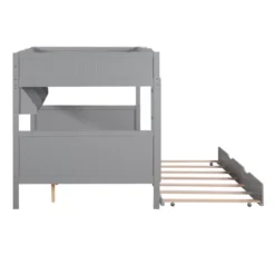 Separable Full-Over-Full Bunk Bed With Twin Size Trundle And Bookshelf - ModernLuxe 20 Separable Full-Over-Full Bunk Bed With Twin Size Trundle And Bookshelf - ModernLuxe -Quality Furniture Store GUEST d9ed5be2 d762 49d8 bb49 e68bc082d52a