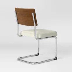 2pk Cecilton Chrome Cantilever Dining Chairs Cream Boucle - Threshold™ 12 2pk Cecilton Chrome Cantilever Dining Chairs Cream Boucle - Threshold™ -Quality Furniture Store GUEST da5167cd 3a46 4c0c a287 6bc5e486b905