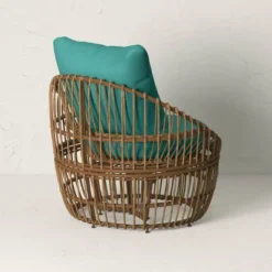 Topanga Club Chair With Ottoman - Blue/Brown - Opalhouse™ Designed With Jungalow™ 14 Topanga Club Chair With Ottoman - Blue/Brown - Opalhouse™ Designed With Jungalow™ -Quality Furniture Store GUEST db6f5d67 275a 4bfa 9fae 3ff68f41b8d1