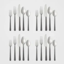 20pc Hubbardston Flatware Set Black - Threshold™ -Quality Furniture Store GUEST dc38d691 3449 481a bf3c c841a47ed14b