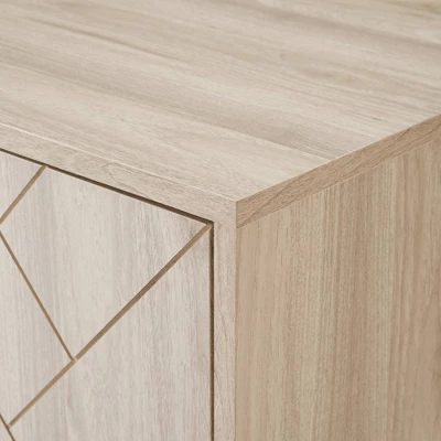 Vik Modern Boho 4 Door Herringbone TV Stand For TVs Up To 80" - Saracina Home 7 Vik Modern Boho 4 Door Herringbone TV Stand For TVs Up To 80" - Saracina Home - Image 5