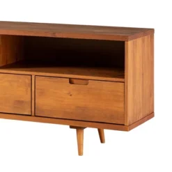 Cara Mid-Century Modern 3 Drawer TV Stand For TVs Up To 65" - Saracina Home 24 Cara Mid-Century Modern 3 Drawer TV Stand For TVs Up To 65" - Saracina Home -Quality Furniture Store GUEST dca4b737 87bc 4171 8896 516227b5b85f