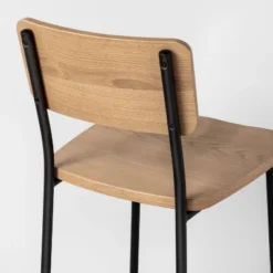 Wood & Steel Bar Stool - Natural/Black - Hearth & Hand™ With Magnolia 11 Wood & Steel Bar Stool - Natural/Black - Hearth & Hand™ With Magnolia -Quality Furniture Store GUEST dd89e9f1 7a47 4584 b4ec a8a659027411