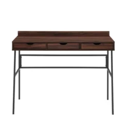3 Drawer Angled Writing Desk With Cord Management Slots - Saracina Home 13 3 Drawer Angled Writing Desk With Cord Management Slots - Saracina Home -Quality Furniture Store GUEST ddbe1c37 8dfd 4d71 935c 6c9c23d1ed99