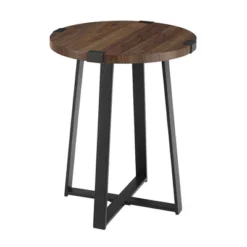 Wrightson Urban Industrial Faux Wrap Leg Round Side Table - Saracina Home 25 Wrightson Urban Industrial Faux Wrap Leg Round Side Table - Saracina Home -Quality Furniture Store GUEST de11acff 57fb 43ae ba23 8b22beb8247c