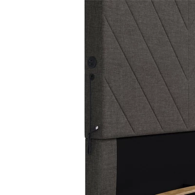 Yanis Upholstered Bed With USB - Room & Joy 8 Yanis Upholstered Bed With USB - Room & Joy - Image 6