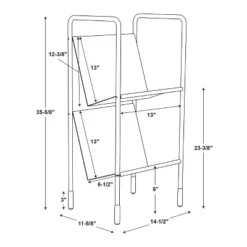 Two-Tier Metal Vinyl Record Storage Rack Black - Hearth & Hand™ With Magnolia 15 Two-Tier Metal Vinyl Record Storage Rack Black - Hearth & Hand™ With Magnolia -Quality Furniture Store GUEST e61e656a 2061 4a63 b99c 85e84f0ab94f