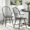 Set Of 2 Milo Windsor Metal With Wood Seat Dining Armchairs Black/Espresso Brown - Buylateral -Quality Furniture Store GUEST e67a6de4 872b 43cf 8bbf 07255f180b5e