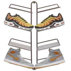 MDesign Metal Shoe Display & Storage Rack, 4 Tier, Wall Mount -Quality Furniture Store GUEST e7e72ea2 63ba 4a7b 8803 bccd233dde4f