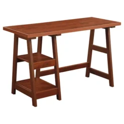Designs2Go Trestle Desk With Shelves - Breighton Home -Quality Furniture Store GUEST e9cc924e 4291 4243 ac31 220955c22f8e