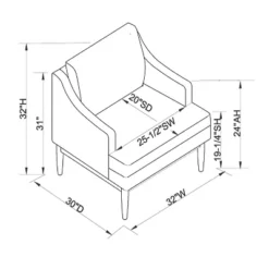 Howell Upholstered Accent Chair With Wood Base - Threshold™ Designed With Studio McGee -Quality Furniture Store GUEST eaa765f5 26c5 4ecb 8f54 dd96378e2465