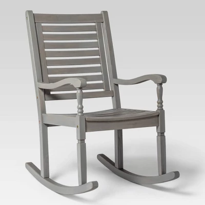 Bamberg Transitional Acacia Wood Outdoor Rocking Chair - Saracina Home 13 Bamberg Transitional Acacia Wood Outdoor Rocking Chair - Saracina Home - Image 11