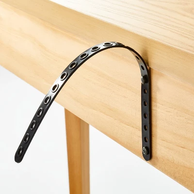 Thousand Oaks Wood Scalloped Demilune Console Table - Threshold™ Designed With Studio McGee 6 Thousand Oaks Wood Scalloped Demilune Console Table - Threshold™ Designed With Studio McGee - Image 4