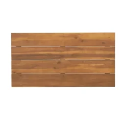 2pc Ellendale Outdoor Acacia Wood Loveseat & Coffee Table Teak/White - Christopher Knight Home -Quality Furniture Store GUEST eb5c17dd e75d 48ff b973 e00b6e6aaf96