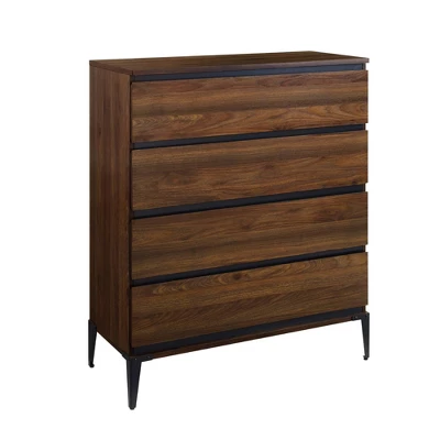 Theo Urban Modern Plank 4 Drawer Dresser - Saracina Home 5 Theo Urban Modern Plank 4 Drawer Dresser - Saracina Home - Image 3