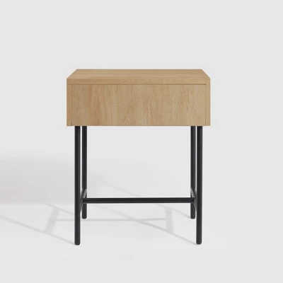 Modern Reeded 1 Drawer Side Table - Saracina Home 6 Modern Reeded 1 Drawer Side Table - Saracina Home - Image 4