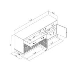 Brandeis Woven TV Stand For TVs Up To 60" Brown - Threshold™ Designed With Studio McGee 15 Brandeis Woven TV Stand For TVs Up To 60" Brown - Threshold™ Designed With Studio McGee -Quality Furniture Store GUEST edcf4db2 26a4 444b ba42 cd73d8a812f3