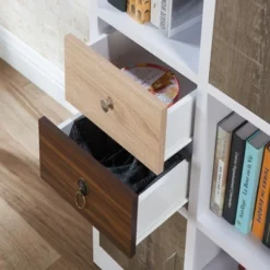 61.5" Hirsch Contemporary Bookcase White - HOMES: Inside + Out -Quality Furniture Store GUEST eea4caf2 17db 48ca a1e1 6495669d500b