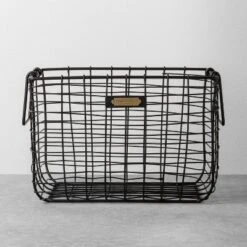 Wire Storage Basket Black - Hearth & Hand With Magnolia 12 Wire Storage Basket Black - Hearth & Hand With Magnolia -Quality Furniture Store GUEST efe86eae 04b3 4a40 b0c6 ffcdb651f04d