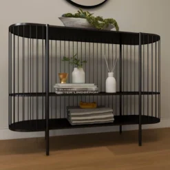 Contemporary Metal Console Table Black - Olivia & May -Quality Furniture Store GUEST efef479a 9bc5 4165 9b10 2fdea68c6d6e