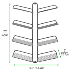 MDesign Metal Shoe Display & Storage Rack, 4 Tier, Wall Mount -Quality Furniture Store GUEST f05cedc0 927b 4608 9dfe 44b6af81a280