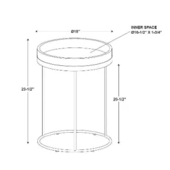 Wood & Steel Accent Side Table - Natural/Black - Hearth & Hand™ With Magnolia -Quality Furniture Store GUEST f1970950 e325 494c 9c80 57b3608cf0fd