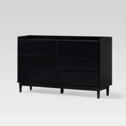 Mid-Century Modern Solid Wood 6 Drawer Double Dresser - Saracina Home 27 Mid-Century Modern Solid Wood 6 Drawer Double Dresser - Saracina Home -Quality Furniture Store GUEST f28737c7 21cc 4ac1 a20c e0fb2c873759