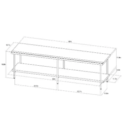 Wood And Metal TV Stand For TVs Up To 60" - Room Essentials™ 11 Wood And Metal TV Stand For TVs Up To 60" - Room Essentials™ -Quality Furniture Store GUEST f2ab031b ee97 4ed0 a48d 1bc0bae2773f