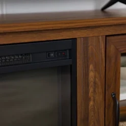 Tasi Transitional Farmhouse Glass Window Pane Door With Electric Fireplace TV Stand For TVs Up To 80" - Saracina Home -Quality Furniture Store GUEST f2bf4640 59b6 4e64 993e ea372d489959