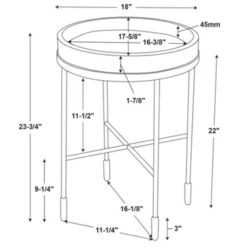 Wood & Metal Accent Side Table - Black - Hearth & Hand™ With Magnolia 17 Wood & Metal Accent Side Table - Black - Hearth & Hand™ With Magnolia -Quality Furniture Store GUEST f3074010 657d 4877 8925 91e3098972ae