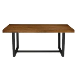 72" Modern Farmhouse Solid Wood Distressed Plank Top Dining Table - Saracina Home 13 72" Modern Farmhouse Solid Wood Distressed Plank Top Dining Table - Saracina Home -Quality Furniture Store GUEST f3b45370 7ce8 40ee bb88 d712021abaa9