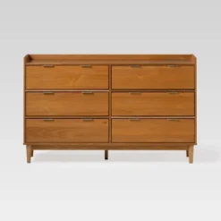 Mid-Century Modern Solid Wood 6 Drawer Double Dresser - Saracina Home 38 Mid-Century Modern Solid Wood 6 Drawer Double Dresser - Saracina Home -Quality Furniture Store GUEST f40a606f 0c8e 43a8 b20e 6173eadd8c07