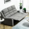 HOMCOM Recliner Sofa Couch With Easy Pull Handles And Adjustable Footrest, 3 Seater Sofa Modern Couch, Gray 2 HOMCOM Recliner Sofa Couch With Easy Pull Handles And Adjustable Footrest, 3 Seater Sofa Modern Couch, Gray -Quality Furniture Store GUEST f46da0ef 33d1 4257 9d82 621811f937e2