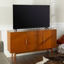 Mid-Century Modern Wood Console TV Stand For TVs Up To 65" - Saracina Home -Quality Furniture Store GUEST f4776153 9248 4743 8fa8 bef9a1fa29c7