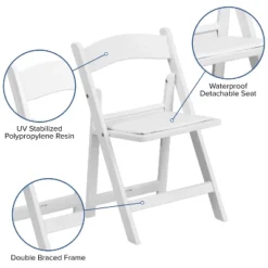 Flash Furniture 10 Pack Kids White Resin Folding Event Party Chair With Vinyl Padded Seat -Quality Furniture Store GUEST f64b1725 5795 4c83 a07e e07cd94394db