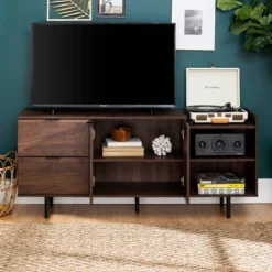 Rockwell Modern Storage TV Stand For TVs Up To 43" Brown - Saracina Home -Quality Furniture Store GUEST f72ea442 2445 4621 9768 38601b4e834a